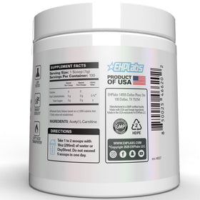EHP Labs Acetyl L Carnitine Poudre 100 Servings 168g dans une cuisine