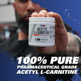 EHP Labs Acetyl L Carnitine Poudre 100 Servings 168g en gros plan