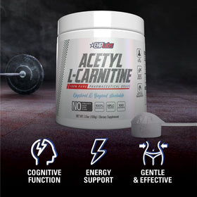 EHP Labs Acetyl L Carnitine Poudre 100 Servings 168g en préparation