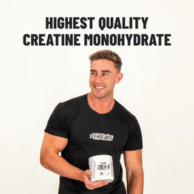 EHP Labs CREA-8 Poudre de Créatine Monohydrate sur une table