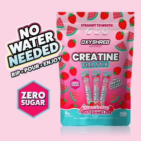 EHP Labs Fizz Sticks créatine fraise pastèque avec une boisson rafraîchissante