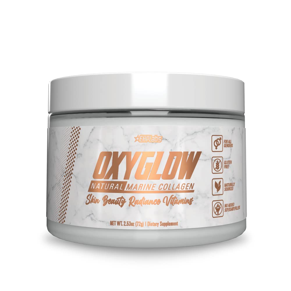 EHP Labs OxyGlow Poudre de Collagène Marin vue avant