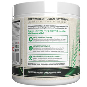 EHP Labs OxyGreens Poudre de Super Aliments 15 Portions sur une table