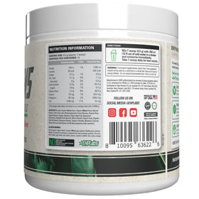 EHP Labs OxyGreens Poudre de Super Aliments 15 Portions vue de côté