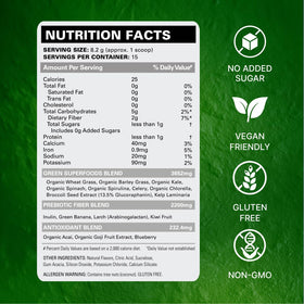 EHP Labs OxyGreens Poudre de Super Aliments 200g Ananas avec cuillère