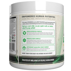 EHP Labs OxyGreens Poudre de Super Aliments 200g en utilisation quotidienne