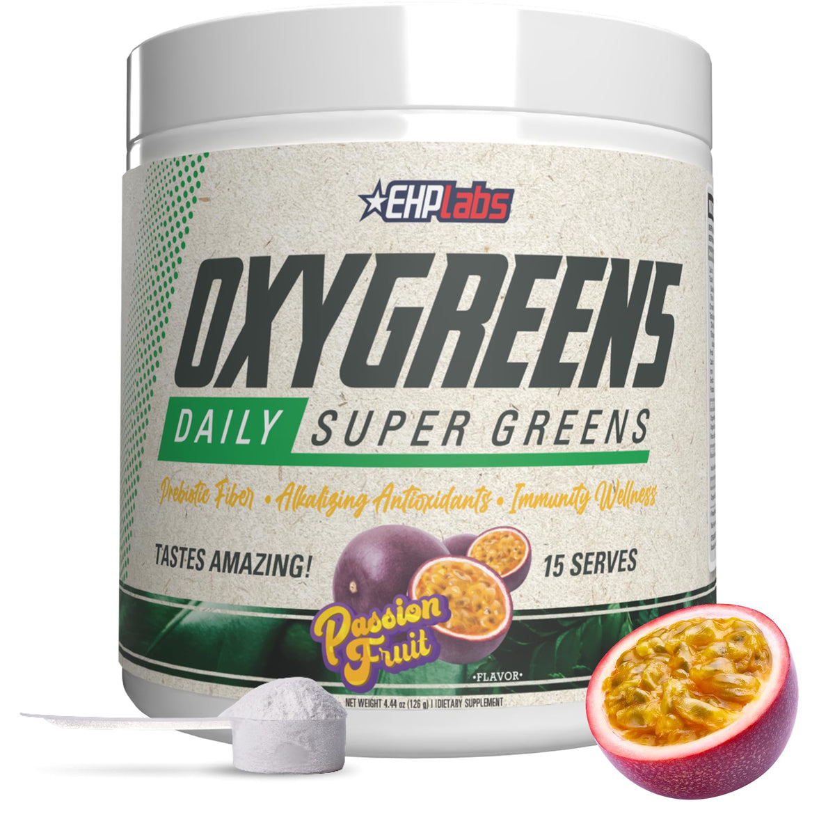 EHP Labs OxyGreens Poudre de Super Aliments 200g vue de face