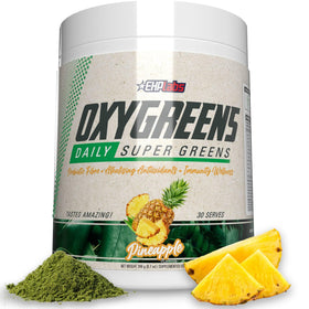 EHP Labs OxyGreens Poudre de Super Aliments 358g Ananas vue de face