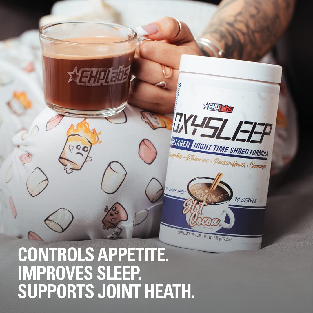 EHP Labs OxySleep Poudre de Collagène 490g - vue arrière