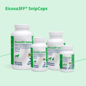 Eicosa3FF SnipCaps Omega 3 capsules, détail sur l'étiquette
