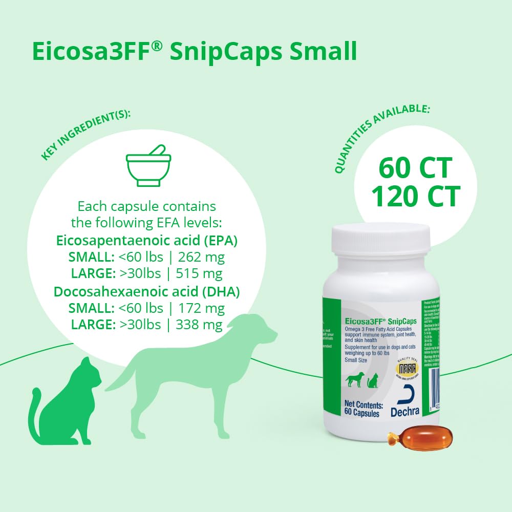 Eicosa3FF SnipCaps Omega 3 capsules ouvertes