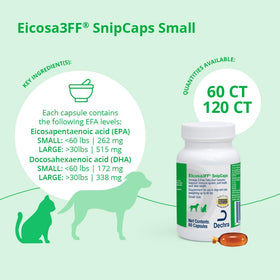 Eicosa3FF SnipCaps Omega 3 capsules ouvertes
