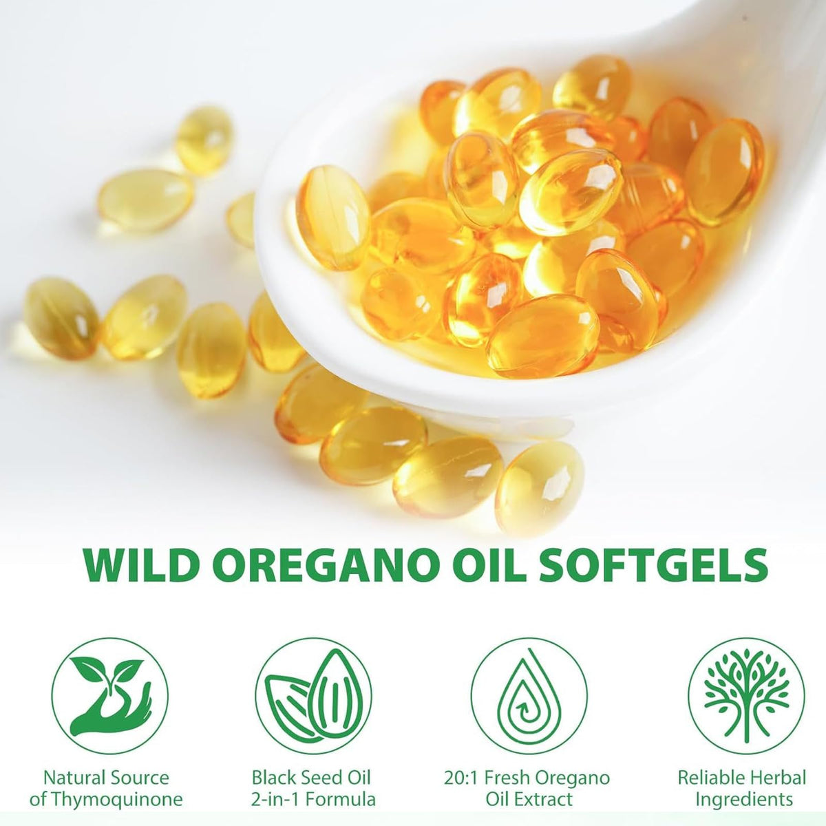 EILTEAU huile d'origan et de nigelle, contenant ouvert