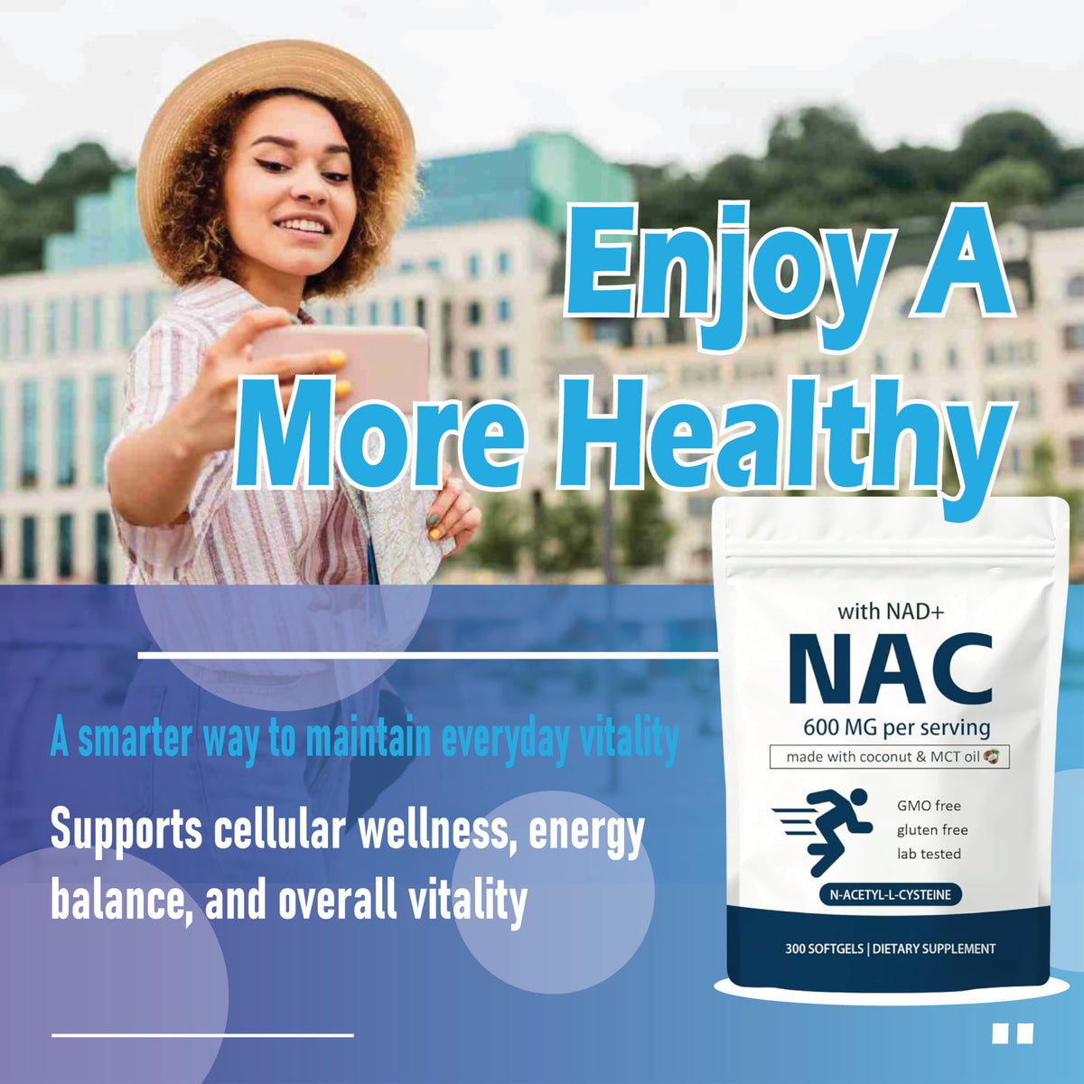 EILTEAU NAC 600mg gélules douces, vue de haut