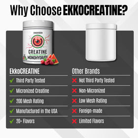 Ekkovision Créatine Monohydrate Framboise Pastèque 780g avec shaker