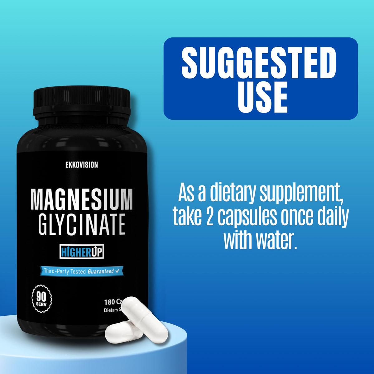 Ekkovision Magnésium Glycinate avec d'autres compléments alimentaires