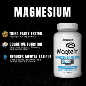 Ekkovision Magnesium L-Threonate 2000 MG capsules sur une surface plane