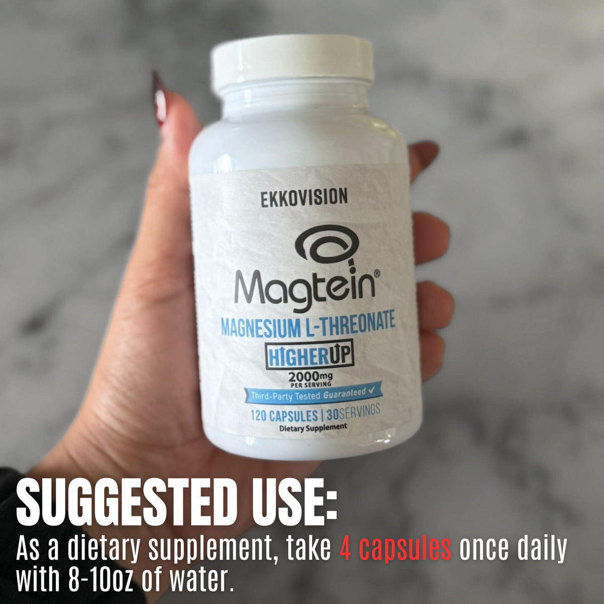 Ekkovision Magtein sur une table avec des éléments de bien-être