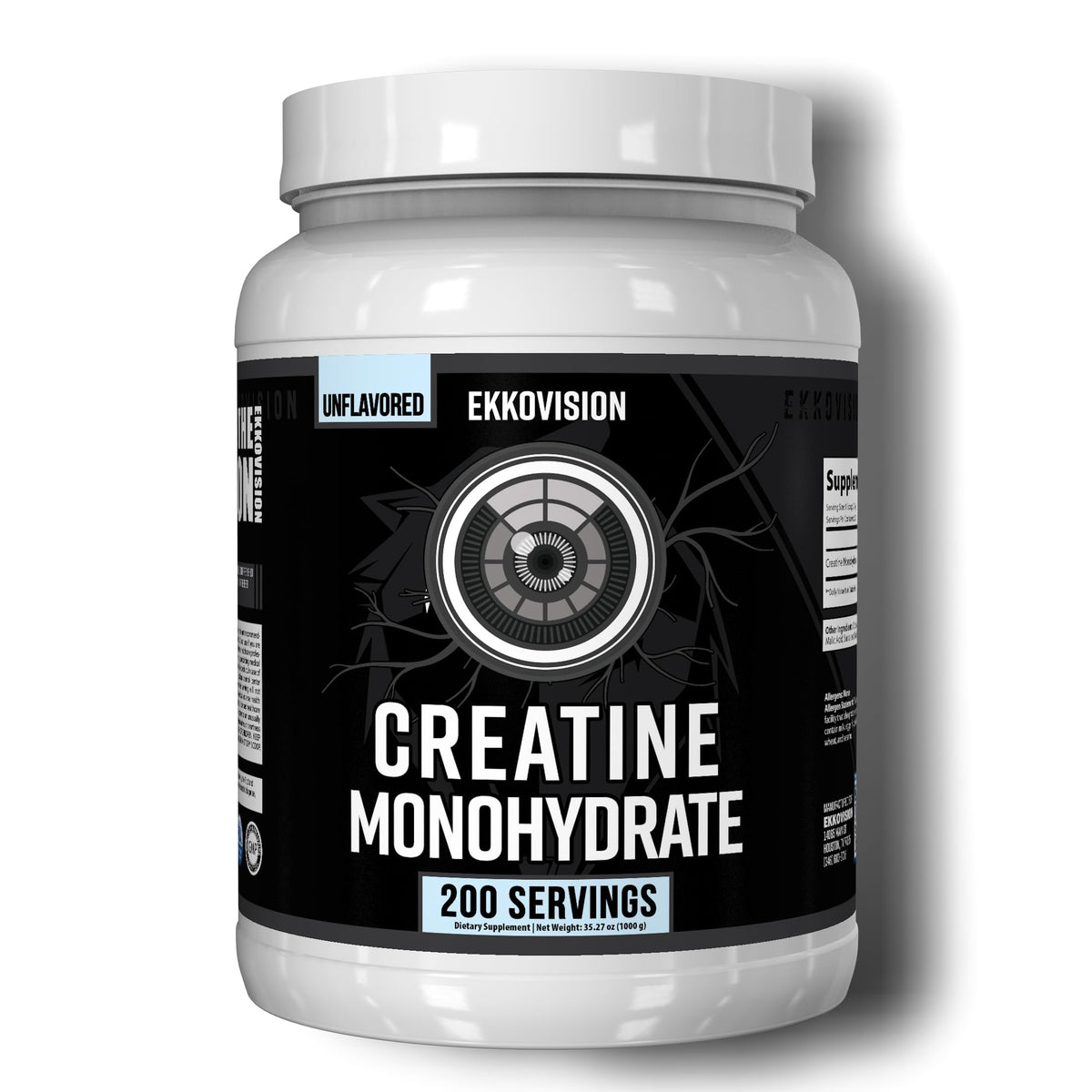 Ekkovision Poudre de Créatine Monohydrate 200 Portions vue de face