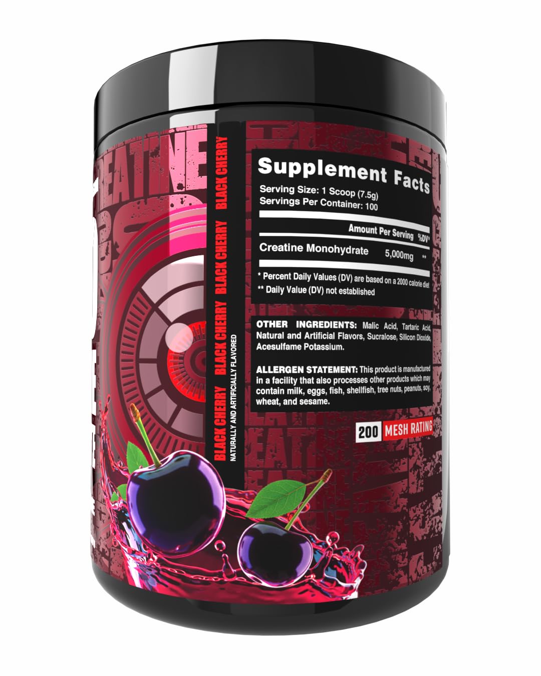 Ekkovision Poudre de Créatine Monohydrate Glacier Gummy mélange dans un shaker