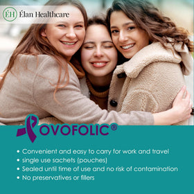 ÉLAN HEALTHCARE Ovofolic sachets sur une table
