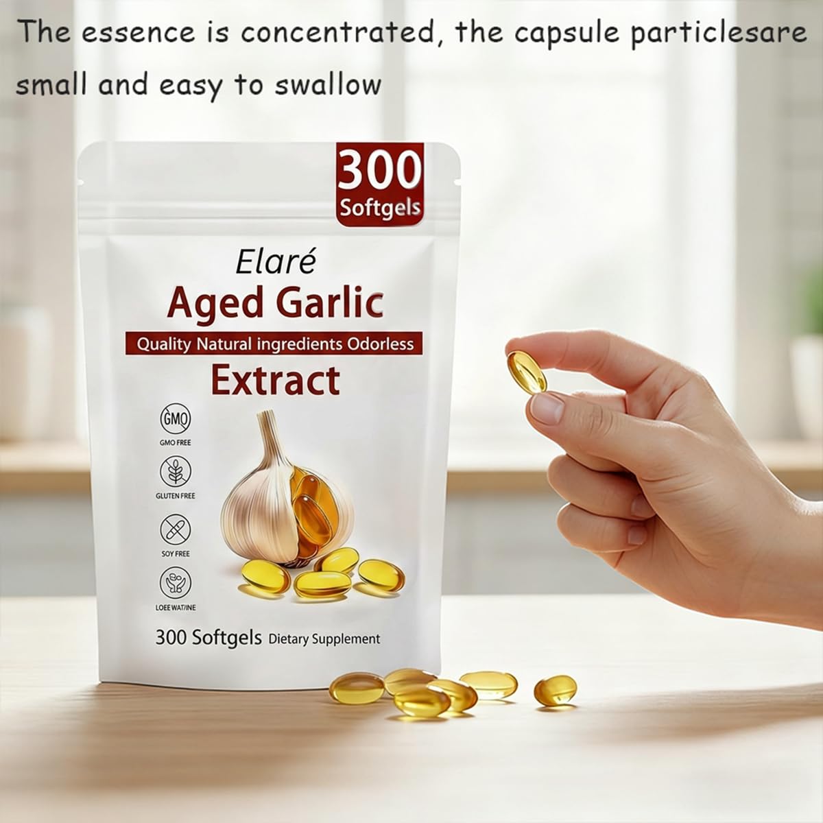 ELARE Extrait d'Ail Vieilli capsules ouvertes