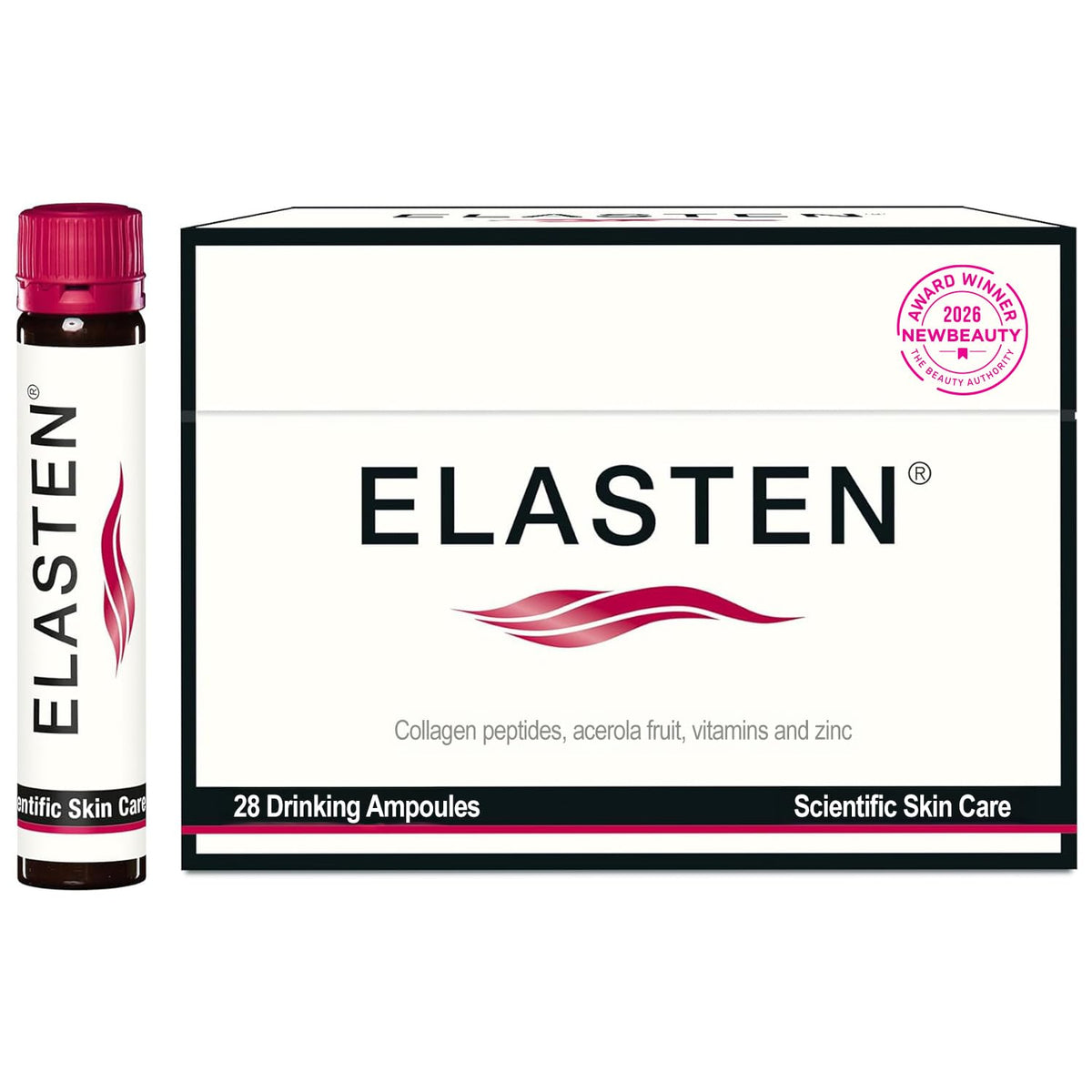 Elasten complexe de collagène liquide ampoules 25 ml vue de face