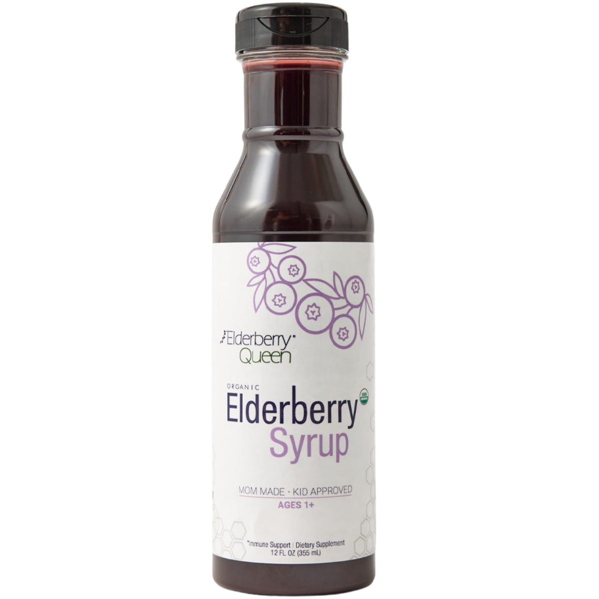 Elderberry Queen Sirop de Sureau Bio 355 ml - vue avant