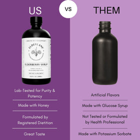 Elderlane Sirop de Sureau 16,9 oz avec cuillère doseuse