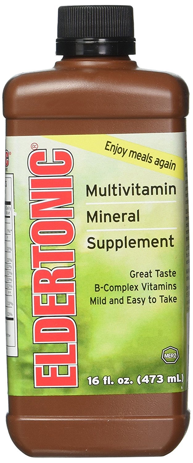 Eldertonic Complément Alimentaire Multivitaminé 16oz en situation sur une table