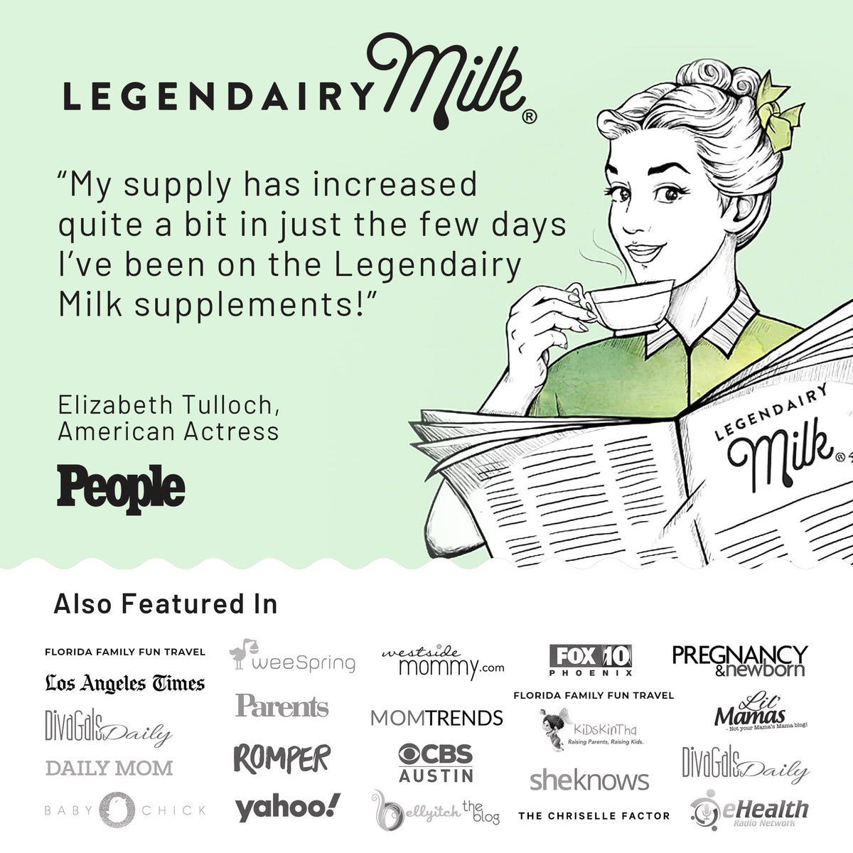 Éléments graphiques de Legendairy Milk Cash Cow avec visuel de moringa et alfafa