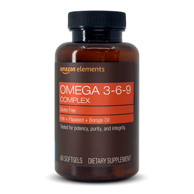 Elements Omega 3-6-9 Complex Huile de Poisson 60 Gélules, vue de face