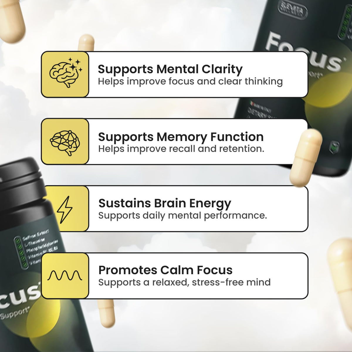 ELEVITA WELLNESS Complément Alimentaire Focus 59g en lifestyle