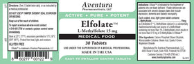 ELFOLATE L-Méthylfolate 15mg comprimé individuel
