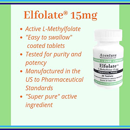 ELFOLATE L-Méthylfolate 15mg information nutritionnelle