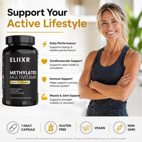 Eliixr Multivitamine Méthylée composition des vitamines