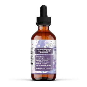Élixir de sureau Earthley Wellness sur une table en bois