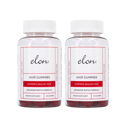 Elon gummies biotine cerise 5000 mcg avant vue