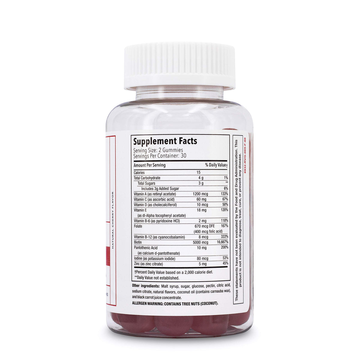 Elon gummies biotine dans une main