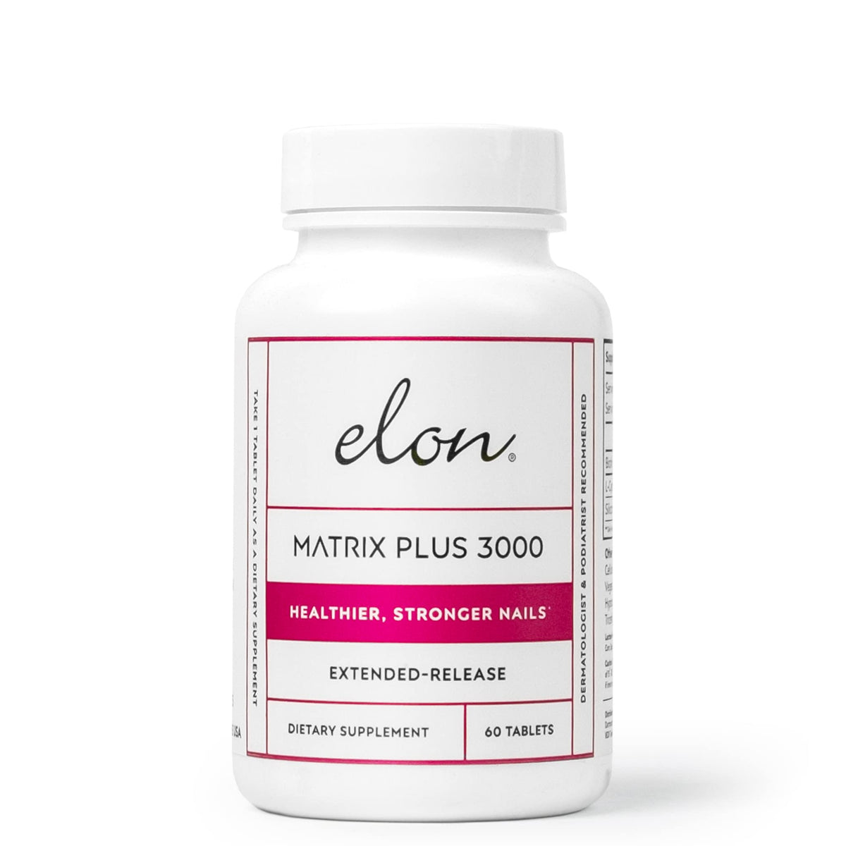 Elon Matrix Plus 3000 vitamines pour ongles 60 jours face