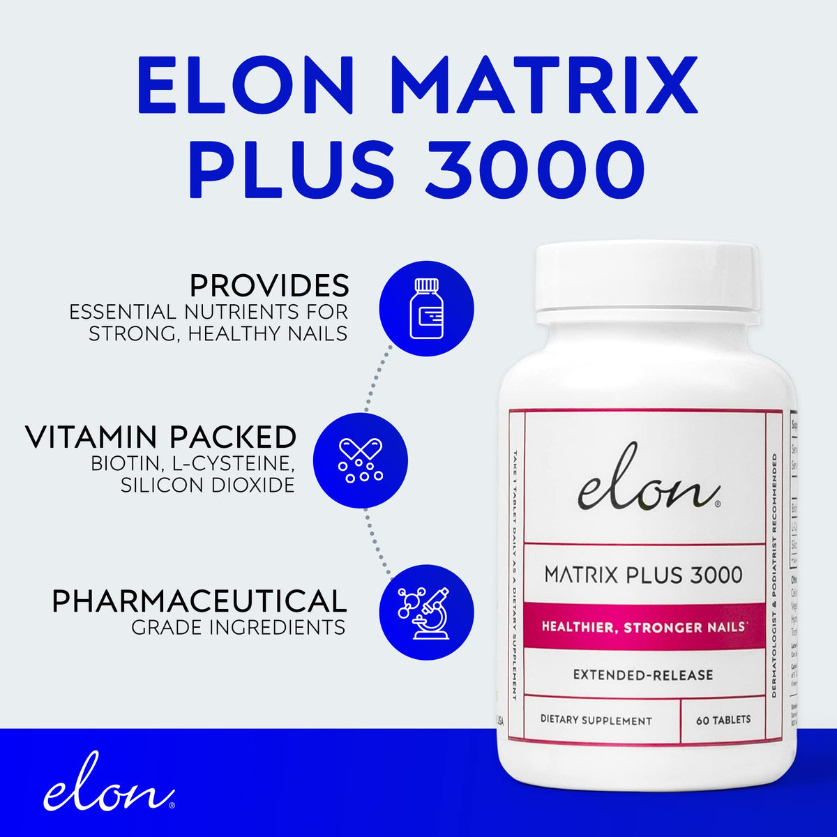 Elon Matrix Plus 3000 vitamines pour ongles ouvertes