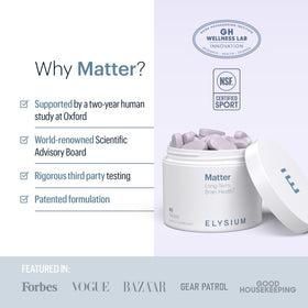 ELYSIUM Matter complément alimentaire en gros plan