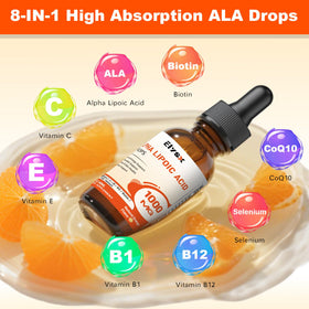 Elysx Alpha Lipoic Acid gouttes liquides 1000mg avec pipette