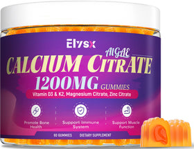 Elysx Calcium Citrate 1200mg gummies en emballage de 60 pièces