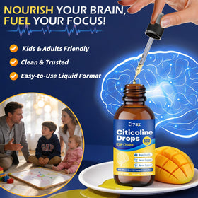 Elysx Citicoline 500mg étiquette avec informations nutritionnelles