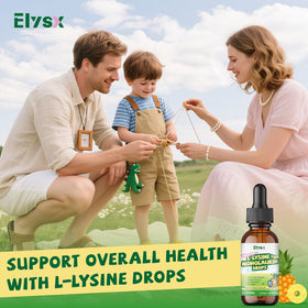 Elysx L-Lysine Monolaurin gouttes liquides avec verre doseur