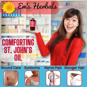 Em's Herbals Huile de Millepertuis pour cheveux
