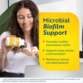Emballage BioDisrupt avec étiquette et informations nutritionnelles