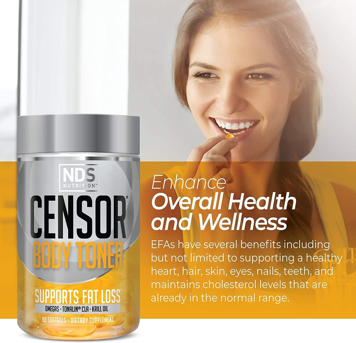 Emballage Censor CLA Fat Loss Formula avec informations nutritionnelles