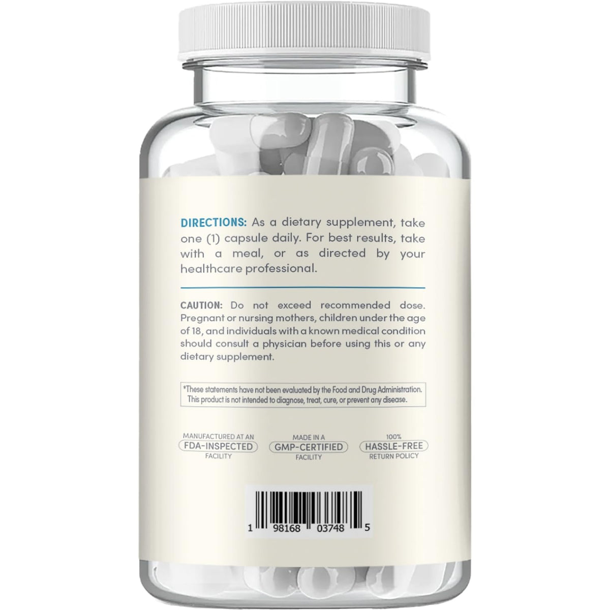 Emballage Clear Formulas Nattokinase 4000 FU avec capsules